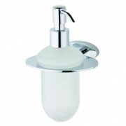 Дозатор для жидкого мыла Devit Prestige с держателем матовое стекло/хром 8050124SD