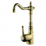 Змішувач для раковини Devit Charlestone високий одноважільний з донним клапаном бронза CN60050037B
