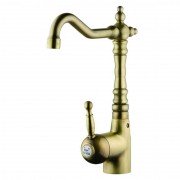 Змішувач для раковини Devit Charlestone високий одноважільний з донним клапаном бронза CN60050037B