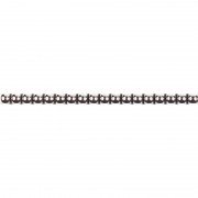 Стик Grand Kerama ребристый 20х0,7 см платина 052328