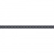 Фриз Grand Kerama Карандаш разрезной люстрованный 25х1,3 см черный 052355