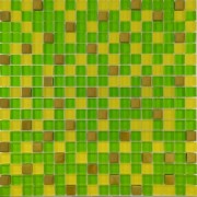 Мозаика Grand Kerama микс 30х30 см зеленый/желтый/золото 457 003169