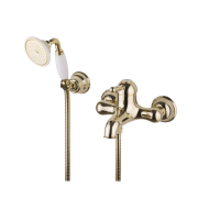 Смеситель для ванной Devit Charlestone однорычажный с ручным душем золото CN60012137G