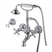 Смеситель для ванной Devit Charlestone двухвентильный с ручным душем хром CN60012119