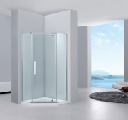 Душевая кабина пятиугольная Dusel Premium Series A1104 900x900x1900 мм профиль хром/стекло прозрачное