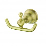 Крючок для ванной Devit Charlestone двойной латунь бронза 8010142B