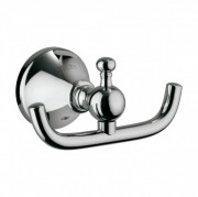 Крючок для ванной Devit Charlestone двойной латунь хром 8010142