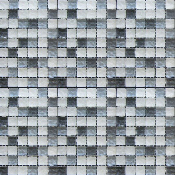 Мозаика Grand Kerama микс 30х30 см бело-серый/светло-серый 579 003186