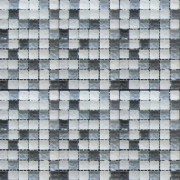 Мозаика Grand Kerama микс 30х30 см бело-серый/светло-серый 579 003186