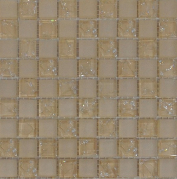 Мозаика Grand Kerama шахматка 30х30 см бежевый матовый/бежевый колотый 523 016724