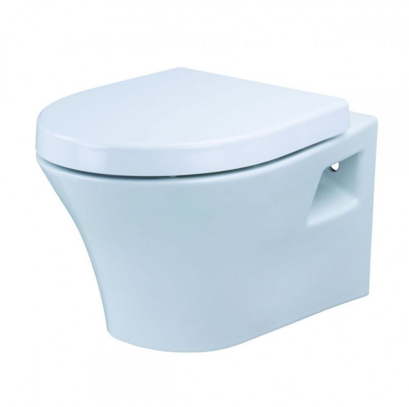 Унітаз підвісний з кришкою Devit Gredos 38х56 см санфаянс білий 3020129