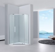 Душевая кабина пятиугольная Dusel Premium Series A1104 900x900x1900 мм профиль хром/стекло прозрачное