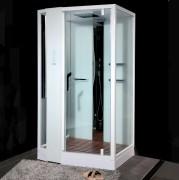 Гідромасажний паровий бокс Devit Soul 120х90 см з правим відкриттям профіль білий/прозоре скло FEN8912WR