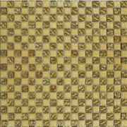 Мозаика Grand Kerama шахматка 30х30 см золотой песок/золото рельеф 443 016725