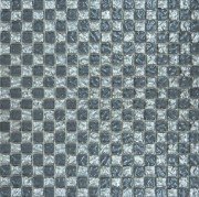 Мозаика Grand Kerama шахматка 30х30 см серый/платина рельеф 647 016726
