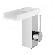 Змішувач для раковини GRB Kala одноважельний з каскадним виливом хром / білий 60519600