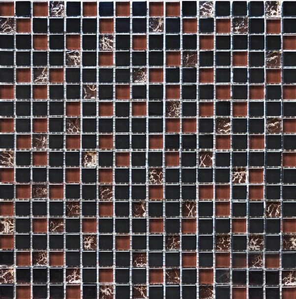 Мозаїка Grand Kerama мікс 30х30 см чорний камінь 2076 052302