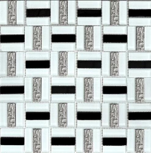Мозаїка Grand Kerama Тріно 30х30 см чорно-білий 1077 016771
