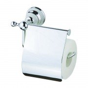 Держатель для туалетной бумаги Devit Charlestone с крышкой латунь хром 8036142