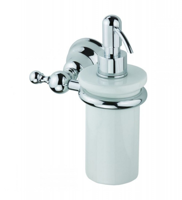 Дозатор для рідкого мила Devit Charlestone з тримачем білий/хром 8024142