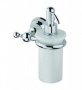 Дозатор для жидкого мыла Devit Charlestone с держателем белый/хром 8024142