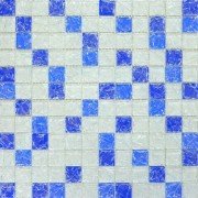 Мозаїка Grand Kerama мікс 30х30 см білий/блакитний/синій колотий 803 052308