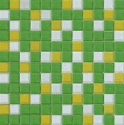 Мозаика Grand Kerama микс 30х30 см зеленый/белый/желтый 804 052307