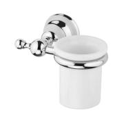Стакан для зубных щеток Devit Charlestone подвесной белый/хром 8020142