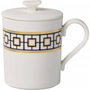 Кружка с крышкой Villeroy & Boch MetroChic Gifts 0.3 л белый/золото/черный 10-4483-4855