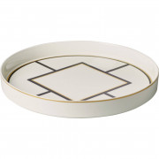 Поднос Villeroy & Boch MetroChic Gifts 33 см белый/золото/черный 10-4483-6072