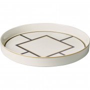 Поднос Villeroy & Boch MetroChic Gifts 33 см белый/золото/черный 10-4483-6072