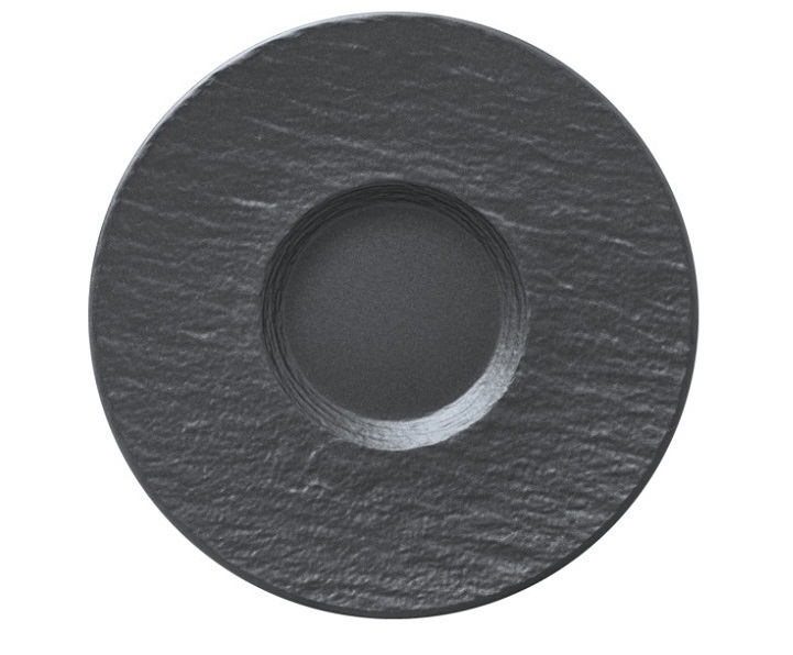 Блюдце Villeroy & Boch The Rock Ø15,5 см преміум фарфор чорний 16-4074-1310