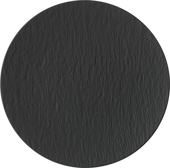 Тарілка кругла Villeroy & Boch The Rock Ø31,7 см преміум фарфор чорний 16-4074-2595