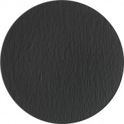 Тарілка кругла Villeroy & Boch The Rock Ø31,7 см преміум фарфор чорний 16-4074-2595