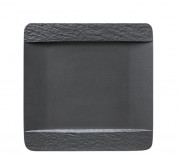 Тарілка квадратна Villeroy & Boch The Rock 28х28 см преміум фарфор чорний 16-4074-2610