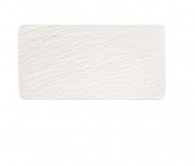 Тарілка прямокутна Villeroy & Boch The Rock 28х17 см преміум фарфор білий 16-4077-2772