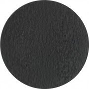 Тарілка кругла Villeroy & Boch The Rock Ø31,7 см преміум фарфор чорний 16-4074-2595