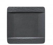 Тарелка квадратная Villeroy & Boch The Rock 28х28 см премиум фарфор черный 16-4074-2610
