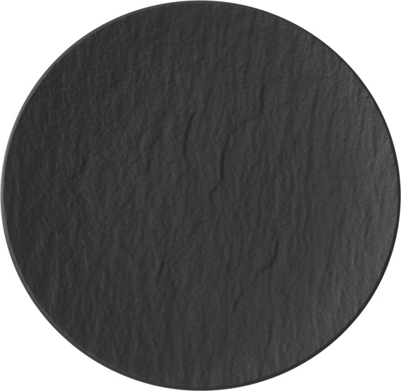 Тарелка круглая Villeroy & Boch The Rock Ø16 см премиум фарфор черный 16-4074-2661