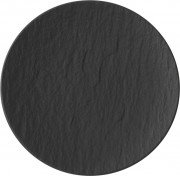 Тарілка кругла Villeroy & Boch The Rock Ø21 см преміум фарфор чорний 16-4074-2650