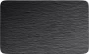 Тарелка прямоугольная Villeroy & Boch The Rock 28х17 см премиум фарфор черный 16-4074-2772