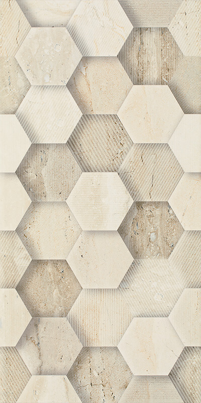 Плитка настенная Paradyz Sunlight Stone Beige Sciana Dekor Geometryk 30х60 см S---300X600-1-SUNL.BEG