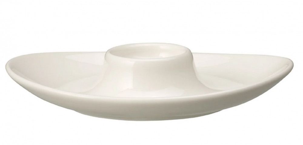 Чаша для яєць з вбудованим блюдцем Villeroy & Boch Stella Hotel Ø12,5 см преміум фарфор білий 16-3272-1951