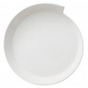 Плоска кругла тарілка Villeroy & Boch NewWave 25 см преміум фарфор білий 10-2525-2640