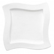 Плоска квадратна тарілка Villeroy & Boch NewWave 24х24 см преміум фарфор білий 10-2525-2647