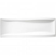Плоска прямокутна тарілка для закусок Villeroy & Boch NewWave 42х15 см преміум фарфор білий 10-2525-2596
