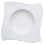 Тарілка квадратна глибока Villeroy & Boch NewWave 24х24 см преміум фарфор білий 10-2525-2709