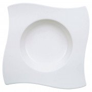 Тарілка квадратна глибока Villeroy & Boch NewWave 24х24 см преміум фарфор білий 10-2525-2709