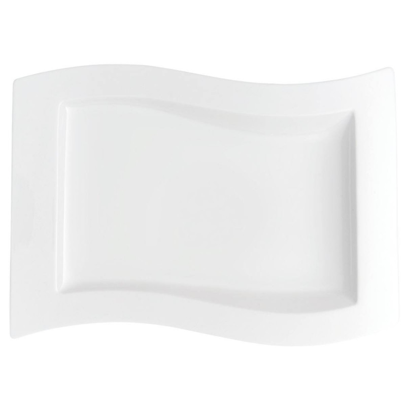 Тарілка плоска прямокутна Villeroy & Boch NewWave 33х24 см преміум фарфор білий 10-2525-2699