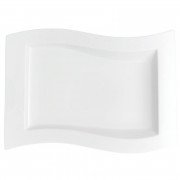 Тарілка плоска прямокутна Villeroy & Boch NewWave 33х24 см преміум фарфор білий 10-2525-2699